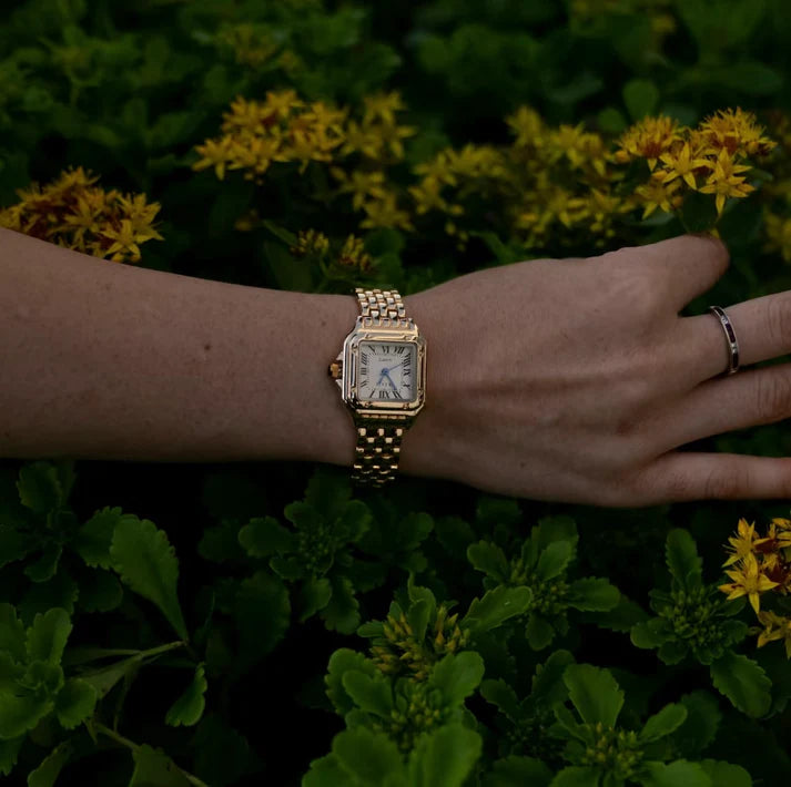 Women's Square Face Stainless Steel Watch