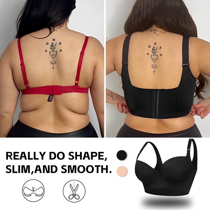 SheCurve Push-Up Back Smoothing Bra 2-Pack